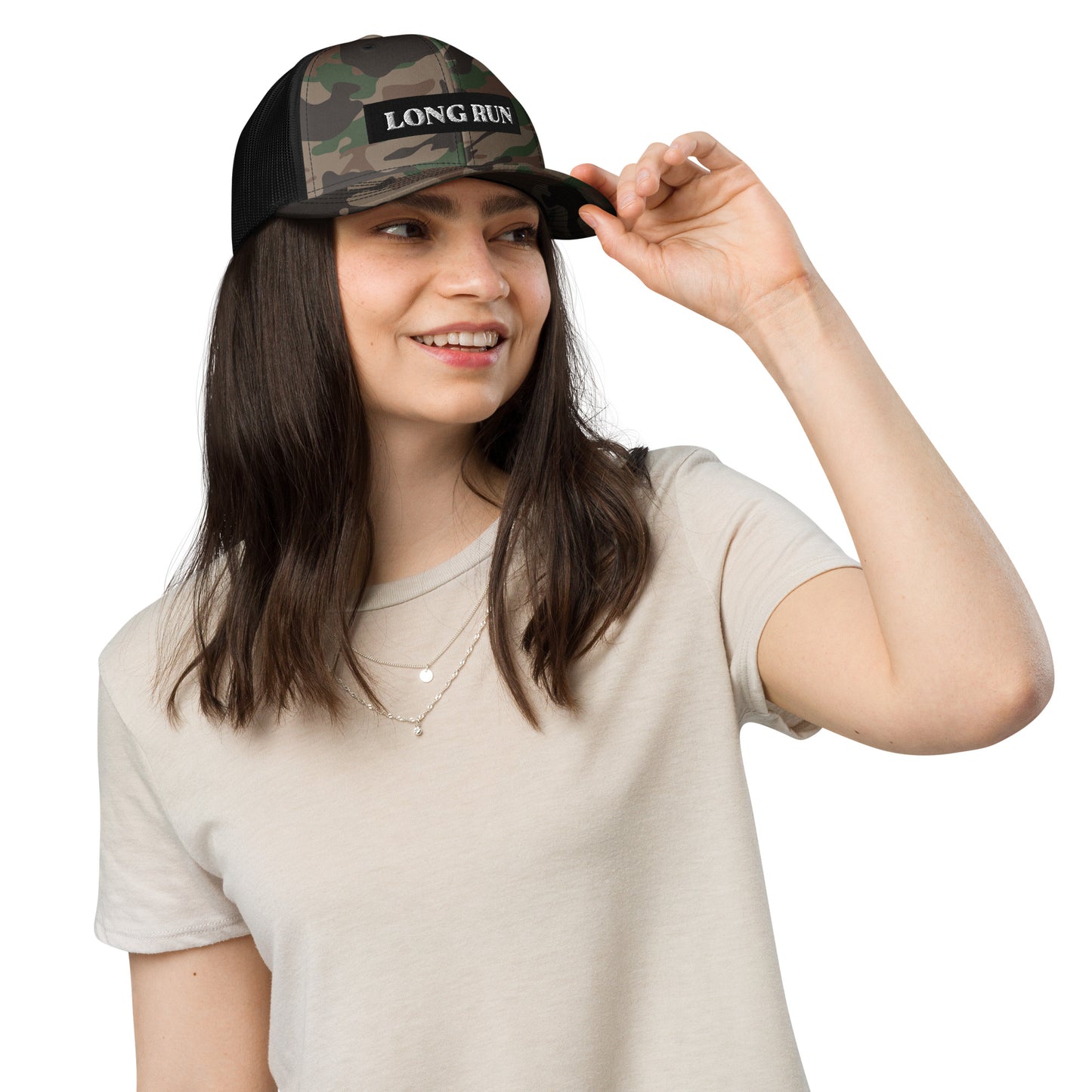 Long Run Camouflage trucker hat